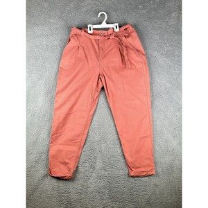 Hollister Ultra high rise Tie waist pants Coral sz 15